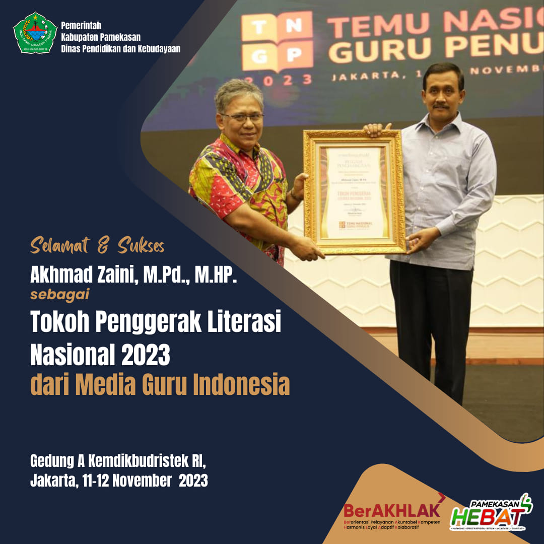 Kadisdikbud Terpilih sebagai Tokoh Penggerak Literasi Nasional 2023