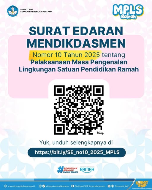 Unduh Surat dari Mendikdasmen Nomor 10 Tahun 2025 