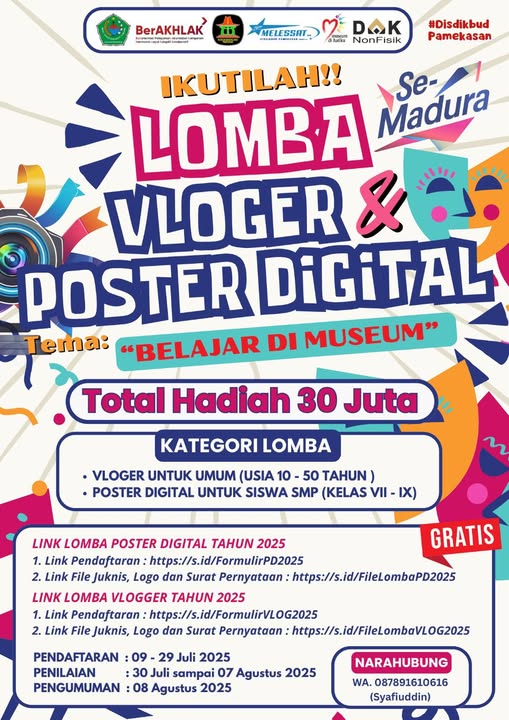 AYO IKUTI LOMBA VLOGGER DAN POSTER DIGITAL!
