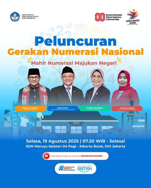 Peluncuran Gerakan Numerasi Nasional