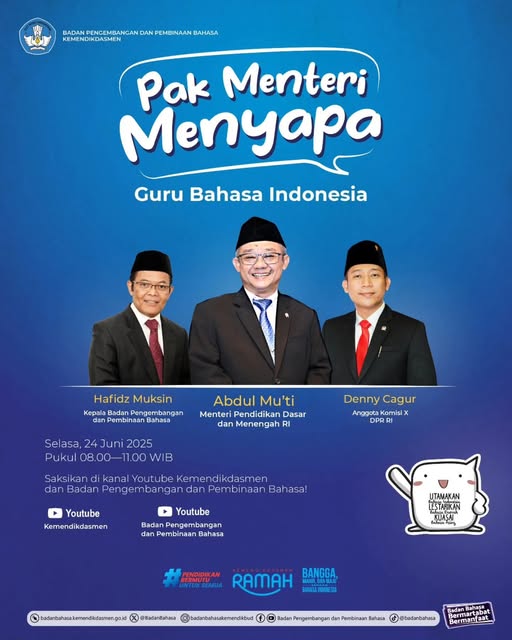Pak Menteri Menyapa Guru Bahasa Indonesia