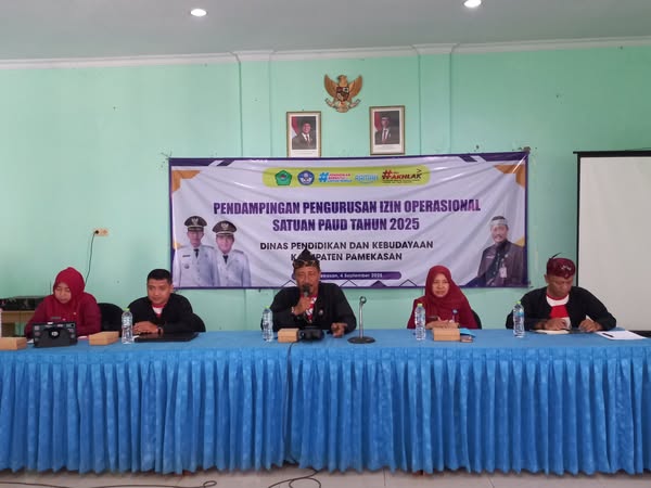 Disdikbud Pamekasan Gelar Pendampingan Pengurusan Izin Operasional Satuan PAUD Tahun 2025