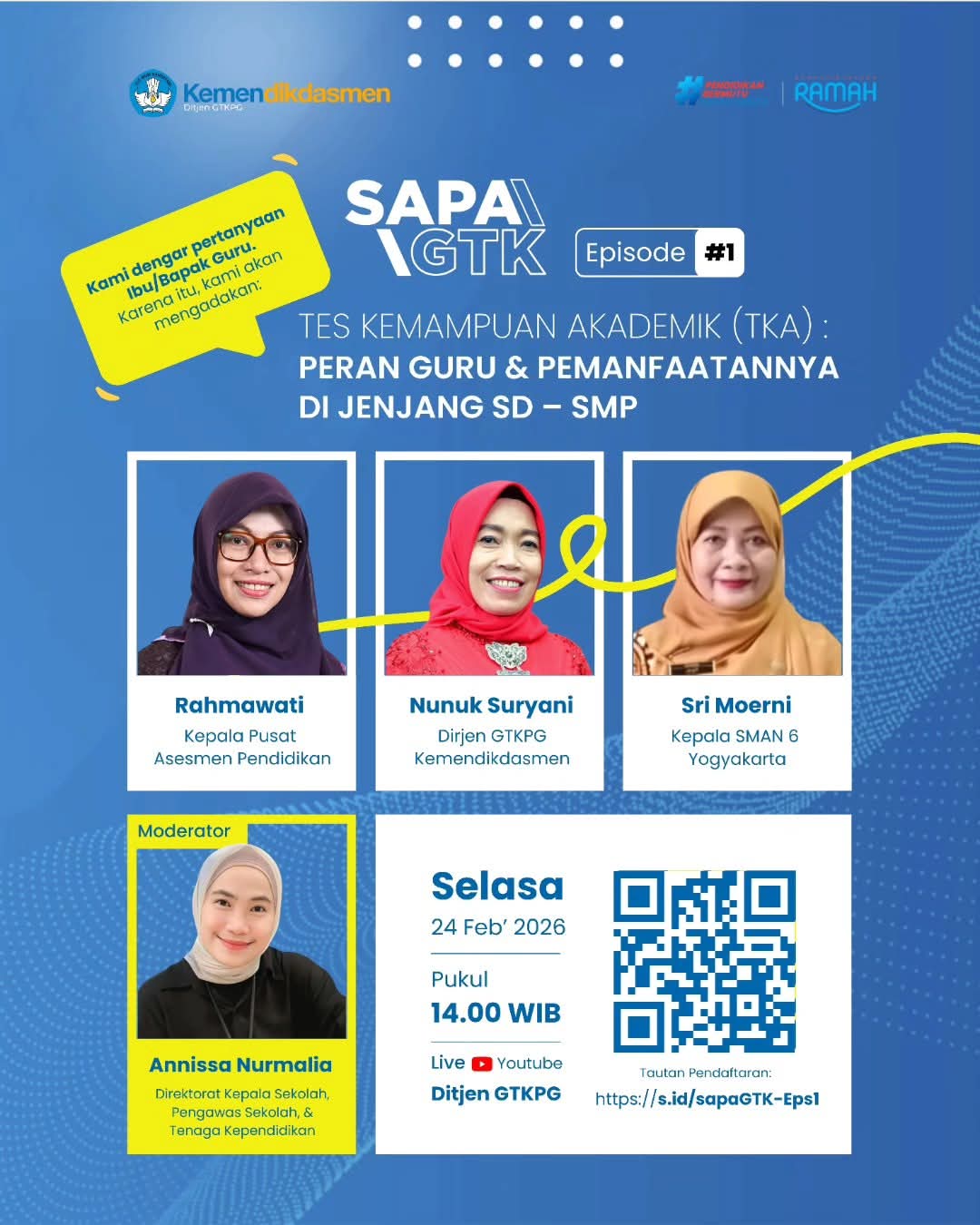 WEBINAR TKA: PERAN GURU DAN PEMANFAATANNYA 