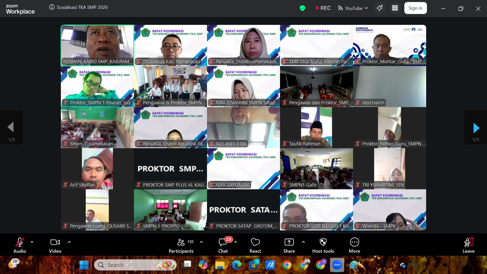 Rapat Koordinasi Persiapan Pelaksanaan TKA Jenjang SMP Tahun 2026